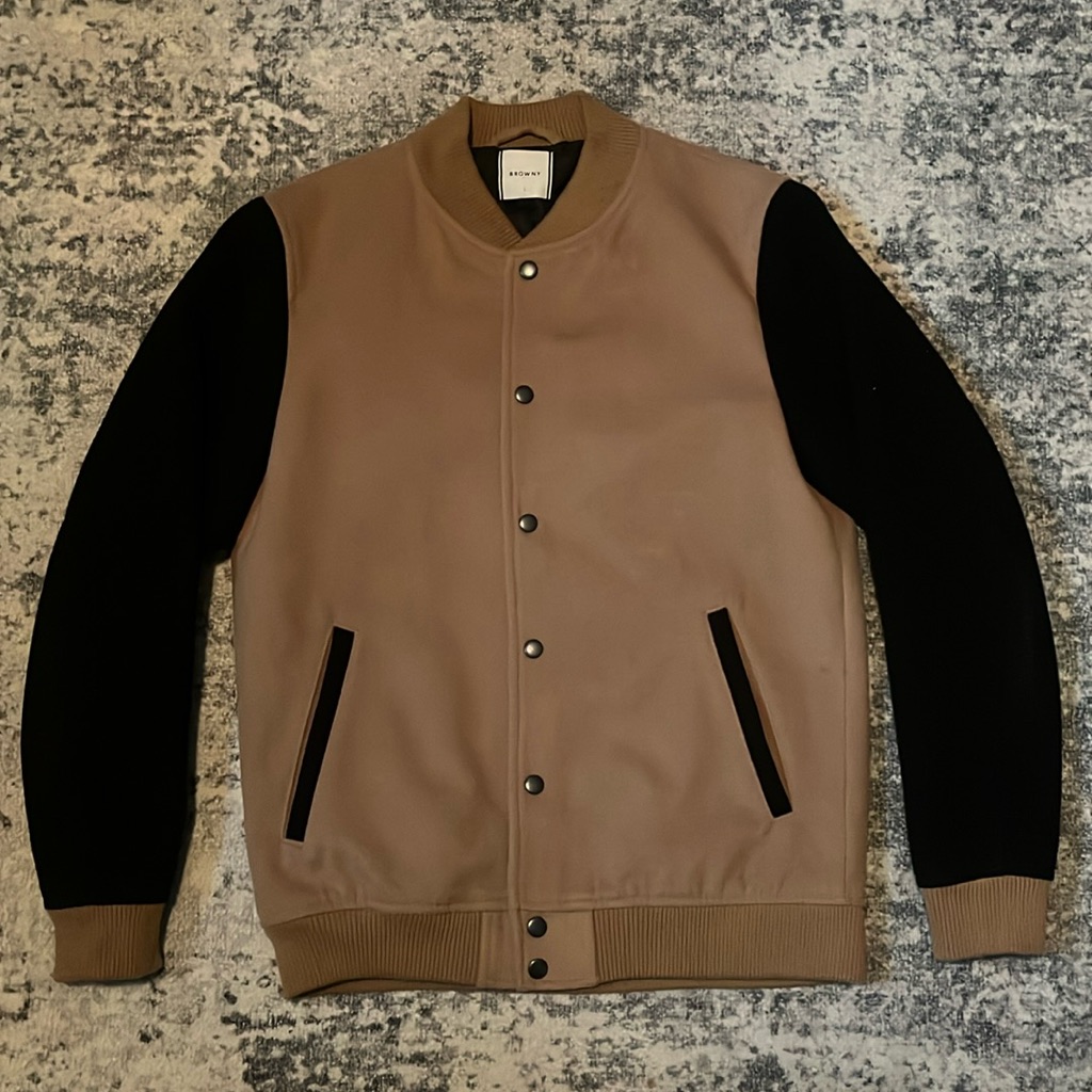 Browny Brand Brown And Black Jacket From Japanese Brand